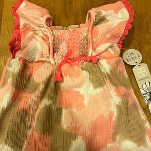 Daisy Fuentes Pink and White Camo Baby Girl 0-3 month Dress Brand New w/ Tags